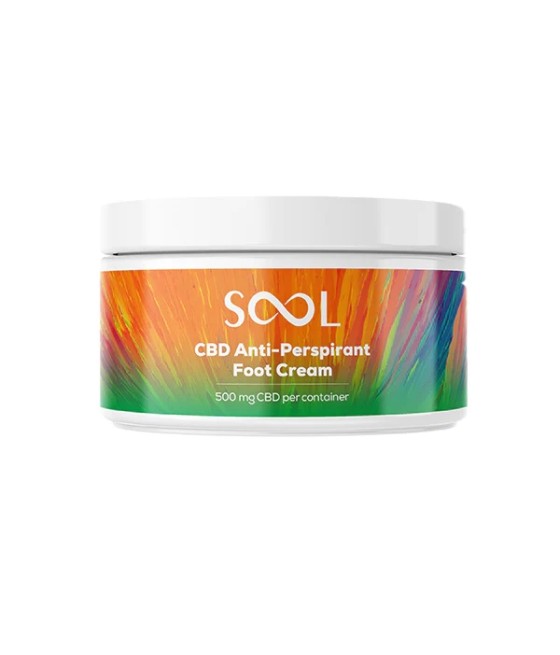 SOOL 500mg CBD Antiperspirant Foot Cream 100ml (BUY 1 GET 1 FREE)