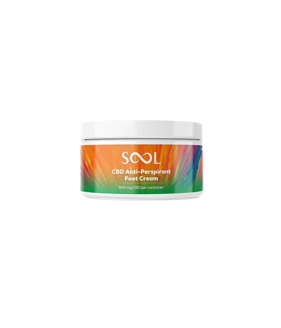 SOOL 500mg CBD Antiperspirant Foot Cream 100ml (BUY 1 GET 1 FREE)