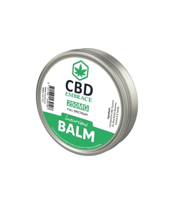 CBD Embrace 250mg Full Spectrum CBD Luxurious Balm - 30g