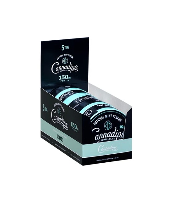 Cannadips 150mg CBD Snus Pouches - Natural Mint