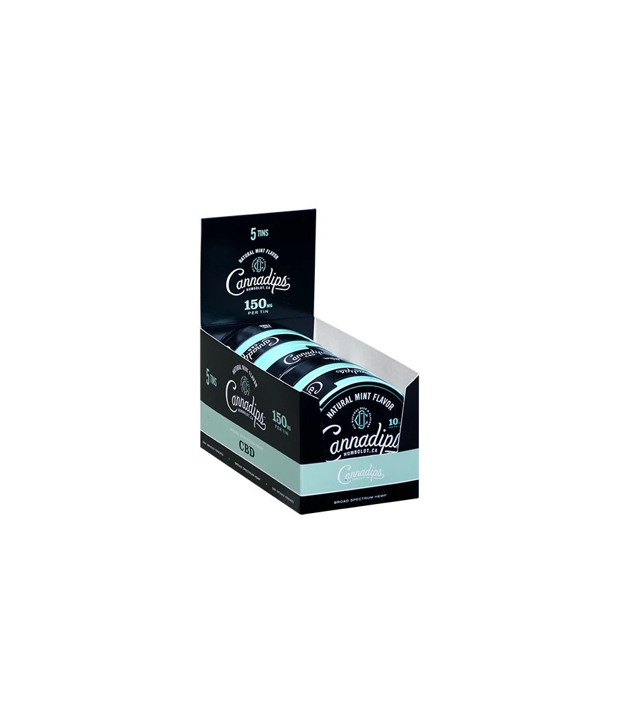 Cannadips 150mg CBD Snus Pouches - Natural Mint