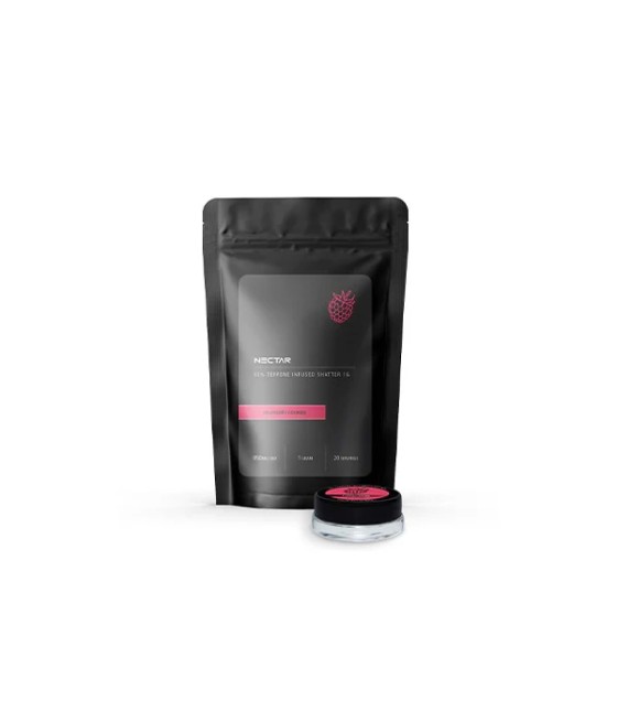 Nectar 950mg CBD Isolate Shatter Raspberry Cookies - 1g
