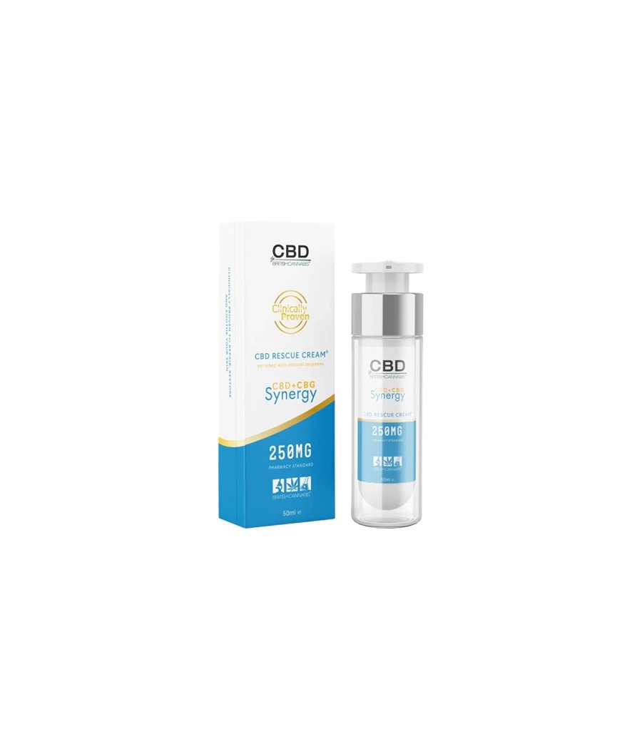 CBD By British Cannabis Synergy 250mg CBG + CBD Rescue Cream - 50ml