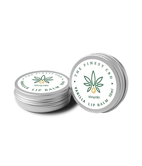The Finest Balm 50mg CBD Vanilla Lip Balm Tin - 10ml