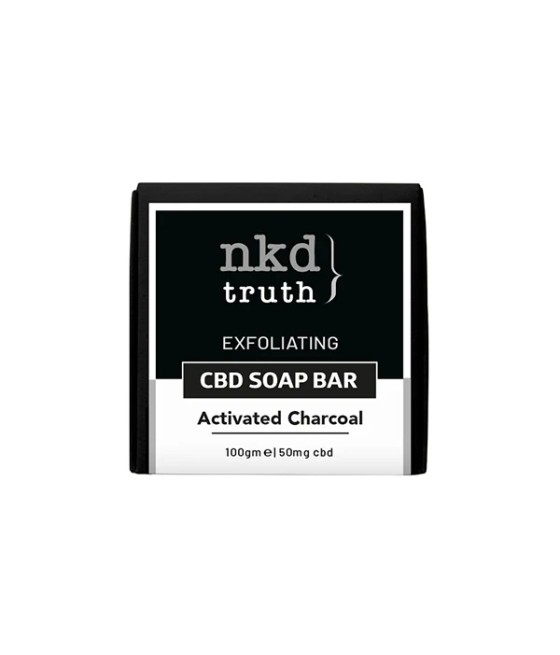 NKD 50mg CBD Specialty Activated Charcoal soap bar 100g