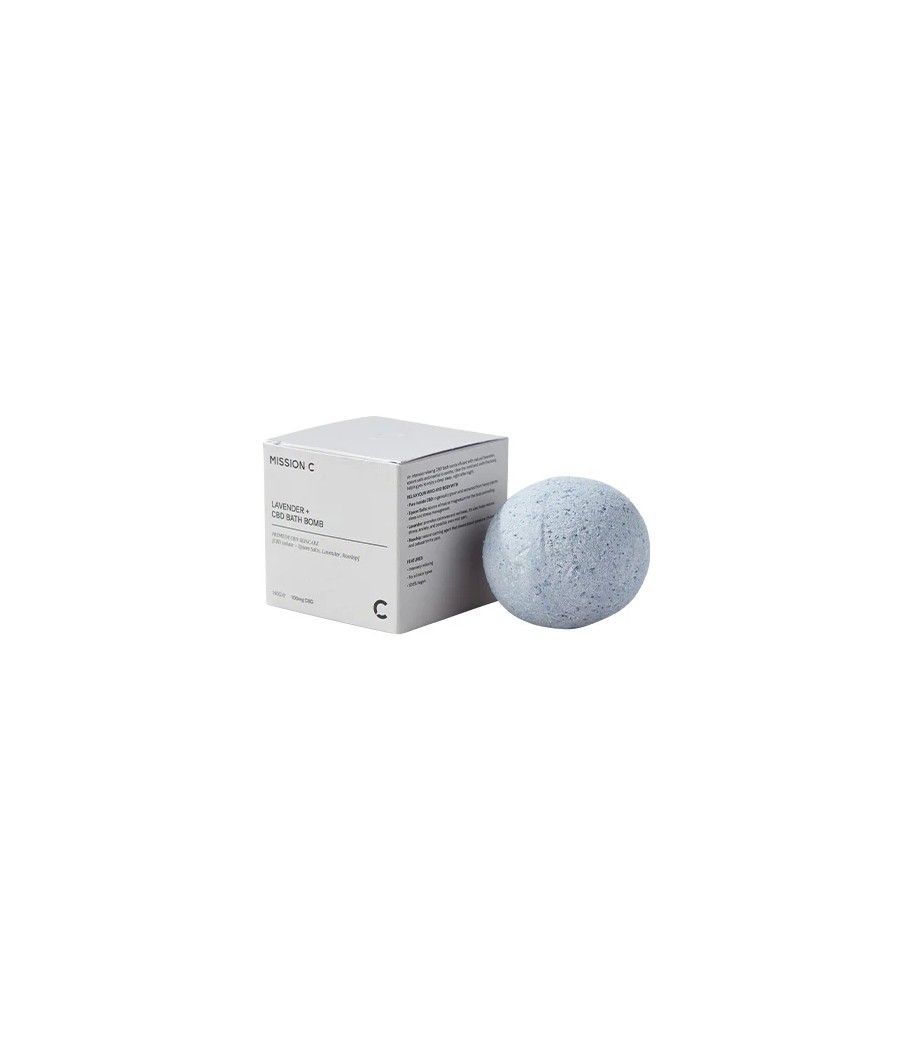 Mission C Lavender + 100mg CBD Bath Bomb - 140g
