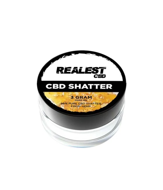 Realest CBD 3000mg Broad Spectrum CBD Shatter (BUY 1 GET 1 FREE)