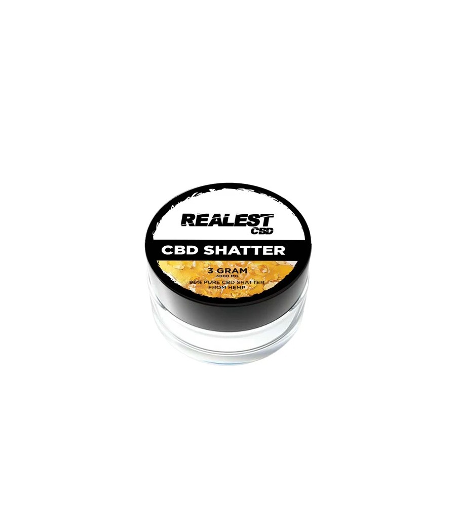 Realest CBD 3000mg Broad Spectrum CBD Shatter (BUY 1 GET 1 FREE)