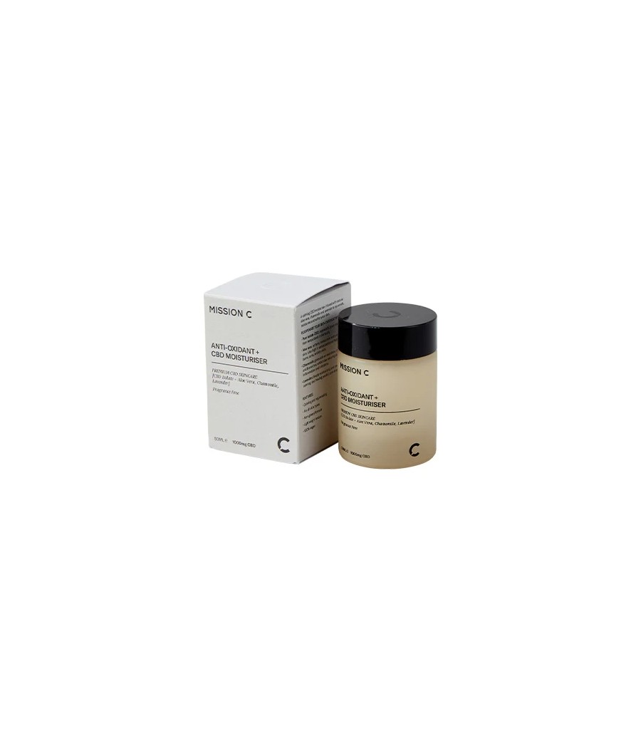 Mission C Anti-Oxidant + 1000mg CBD Moisturiser - 50ml