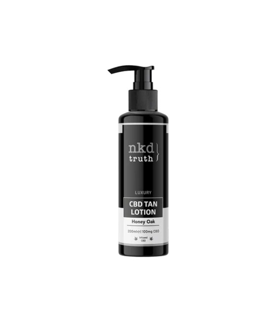 NKD Truth 100mg CBD Honey Oak Tan Lotion - 200ml