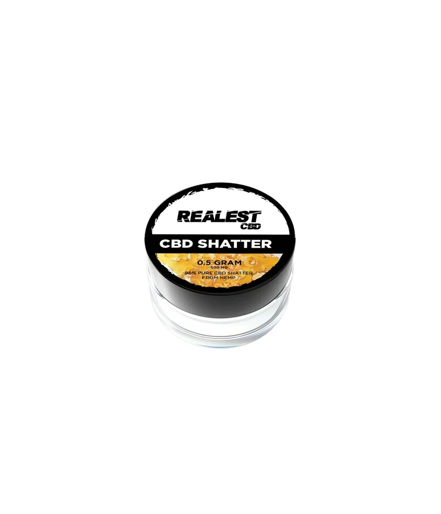 Realest CBD 500mg Broad Spectrum CBD Shatter (BUY 1 GET 1 FREE)