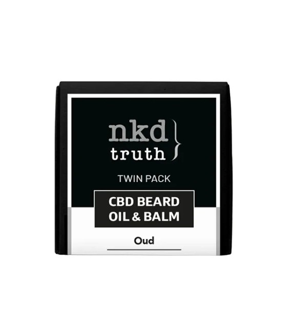 NKD 150mg CBD Twin Pack OUD Beard Oil and balm