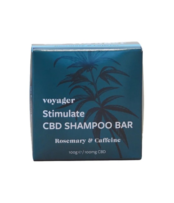 Voyager 100mg CBD Stimulate Shampoo Bar - 100g