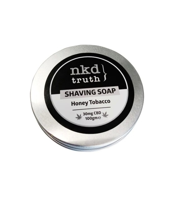 NKD 30mg CBD Speciality Shaving Soap 100g - Honey Tobacco (Buy 1 Get 1 Free)