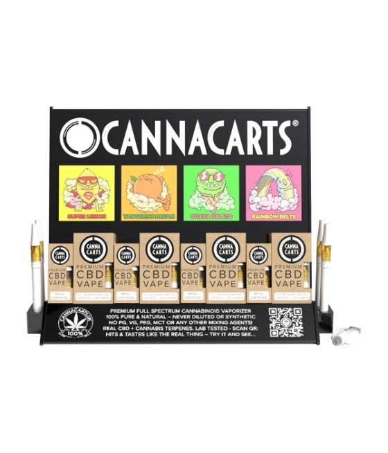 Cannacarts 420 POS Display Unit Set - 25 CBD Vapes