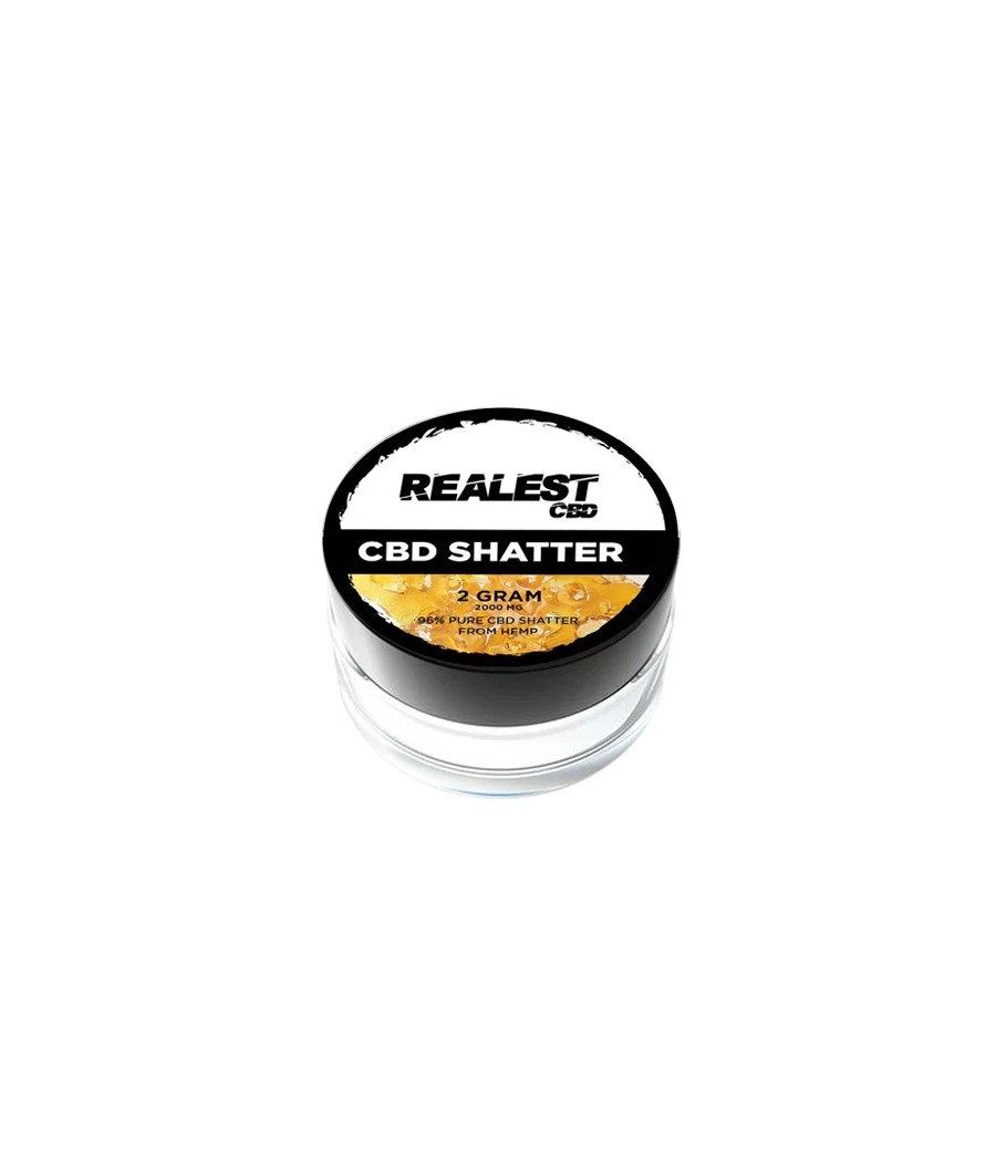 Realest CBD 2000mg Broad Spectrum CBD Shatter (BUY 1 GET 1 FREE)