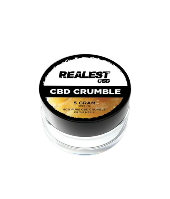 Realest CBD 5000mg 80% Broad Spectrum CBD Crumble (BUY 1 GET 1 FREE)