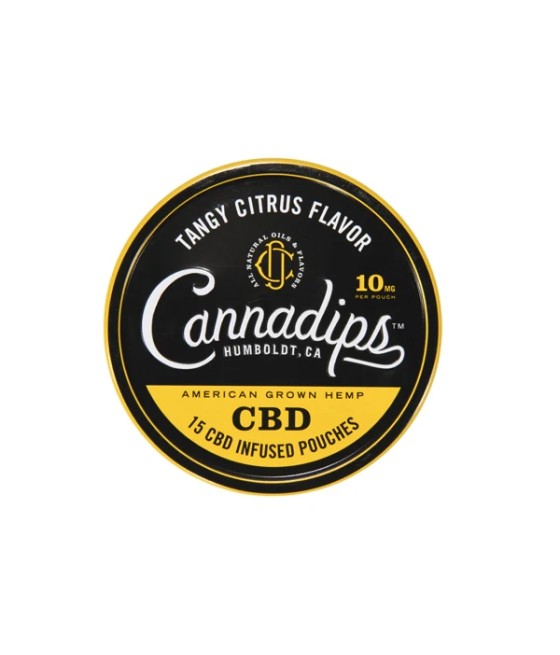 Cannadips 150mg CBD Snus Pouches - Tangy Citrus