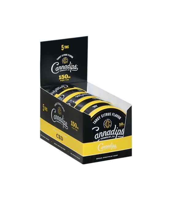 Cannadips 150mg CBD Snus Pouches - Tangy Citrus