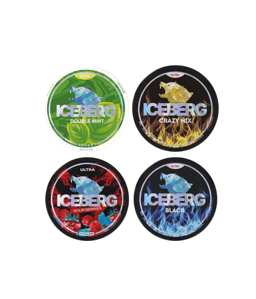 50mg  Iceberg Ultra Nicotine Pouches - 20 Pouches