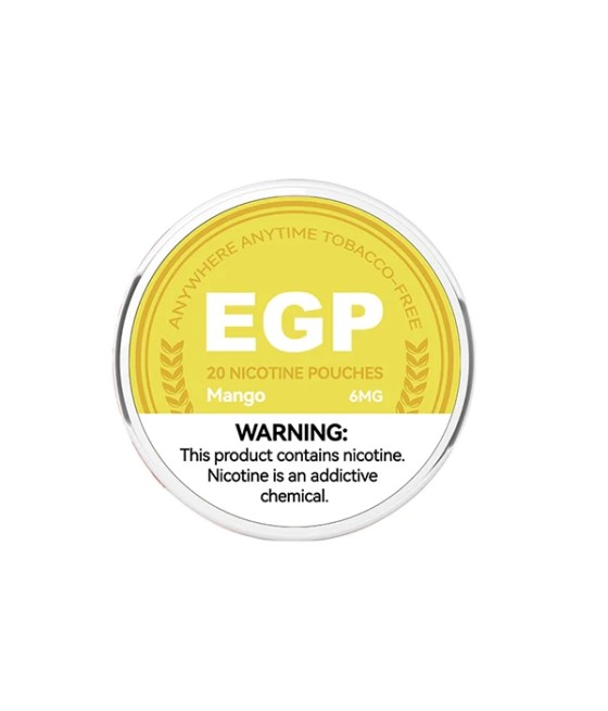 6mg EGP Nicotine Pouches - 20 Pouches