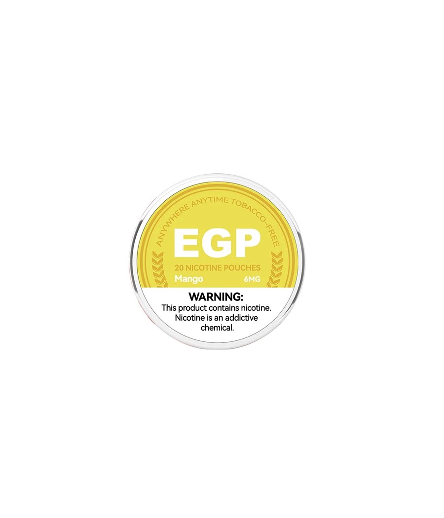 6mg EGP Nicotine Pouches - 20 Pouches