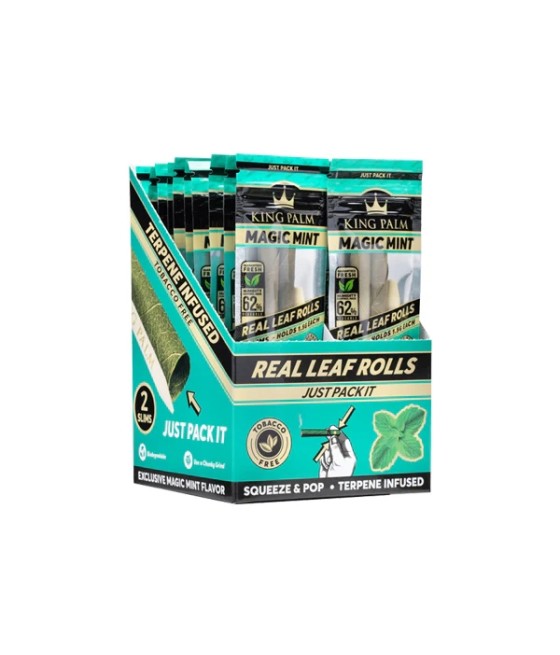 20 King Palm Flavoured Slim 1.5G Rolls - Display Pack