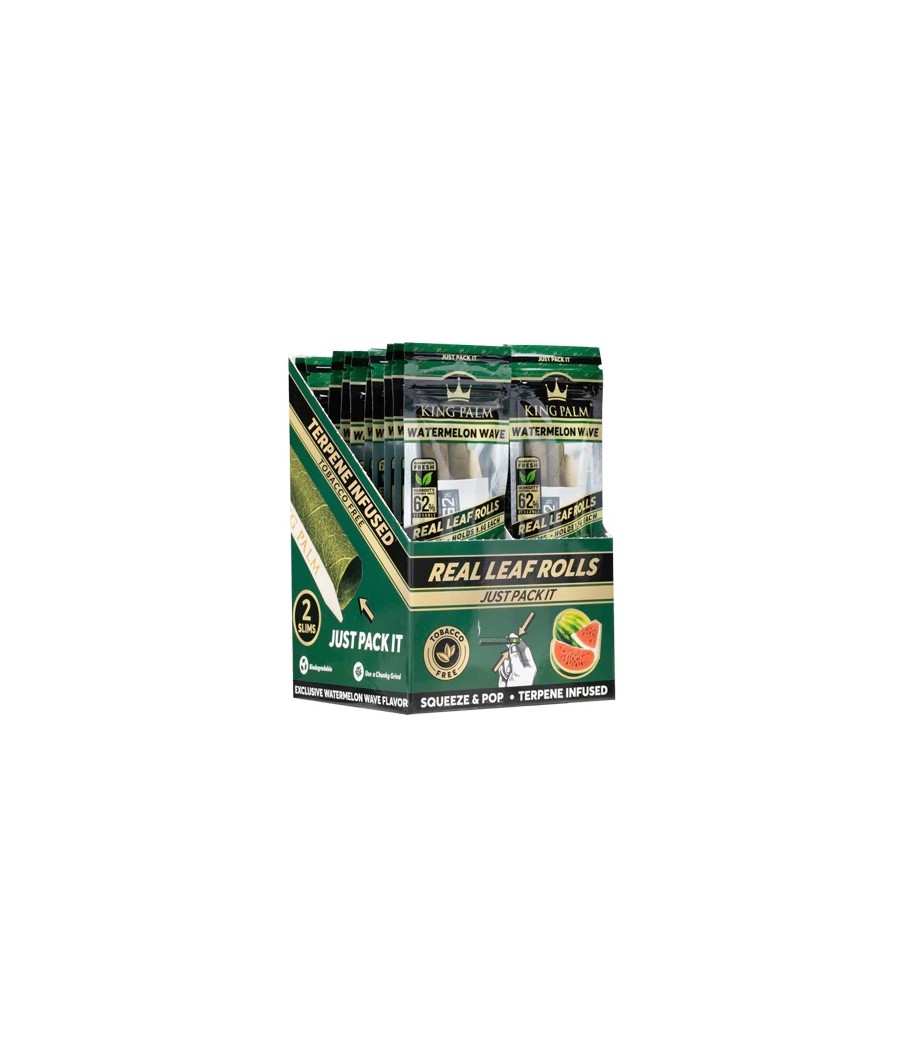 20 King Palm Flavoured Slim 1.5G Rolls - Display Pack