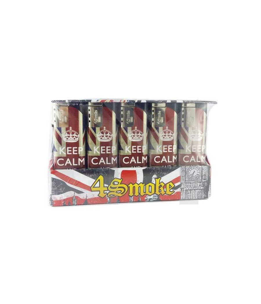 25 x 4Smoke Wind-Proof Printed Lighters - 218WE