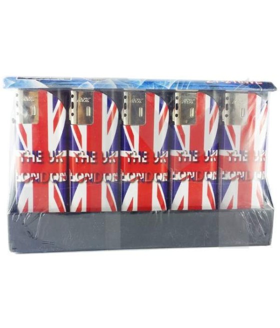 25 x 4Smoke Wind-Proof Printed Lighters - 218WE