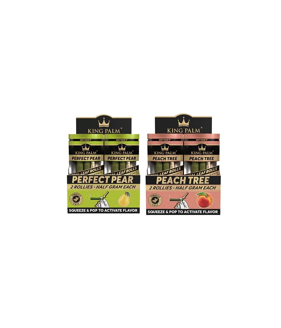 20 King Palm 0.5g Flavoured Wrap Rollies - Display Pack