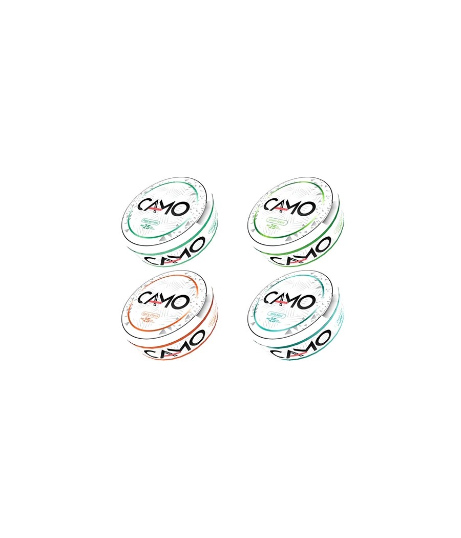 25mg Camo Nicotine Pouches - 20 Pouches