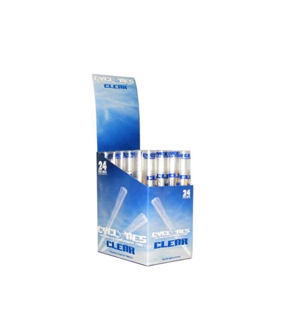 Cyclones Pre Rolled Clear Cones - 24 pack