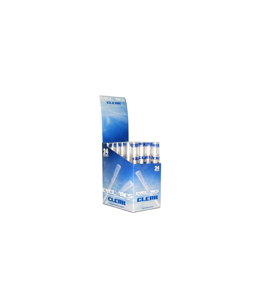 Cyclones Pre Rolled Clear Cones - 24 pack