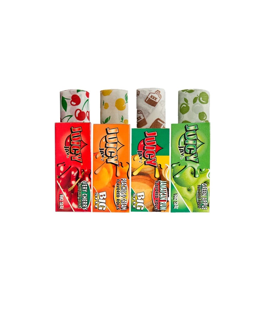 24 Juicy Jay Big Size Flavoured 5M Rolls - Full Box