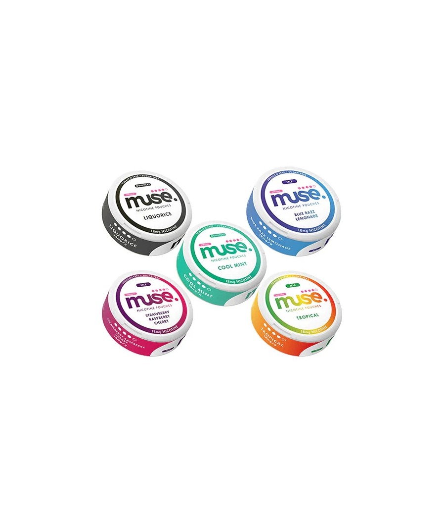 18mg Muse Nicotine Pouches (UK Made) - 20 Pouches