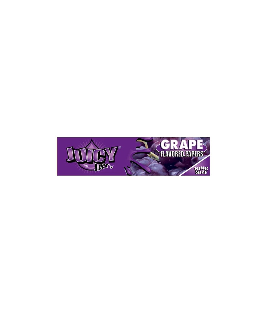 24 Juicy Jay King Size Flavoured Slim Rolling Paper - Full Box