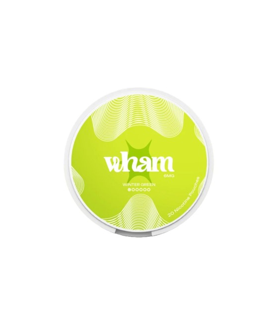 6mg Wham Regular Nicotine Pouch - 20 Pouches (Buy 1 Get 1 Free)