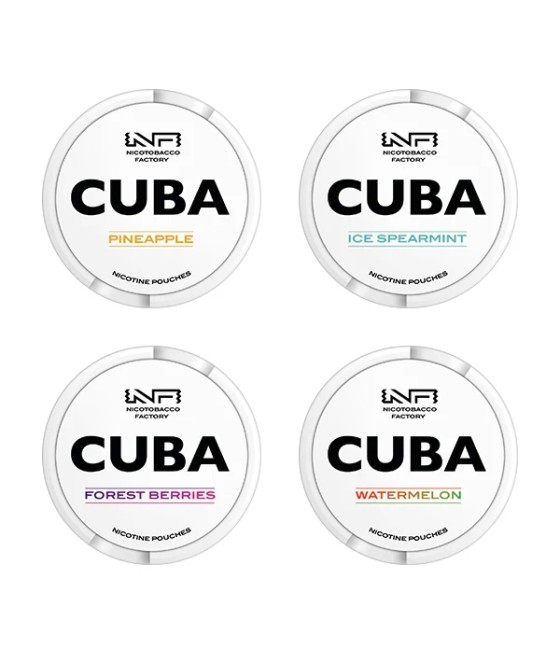 16mg CUBA White Nicotine Pouches - 25 Pouches