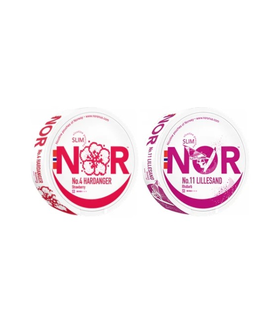 12mg NOR Slim Nicotine Pouches - 20 Pouches