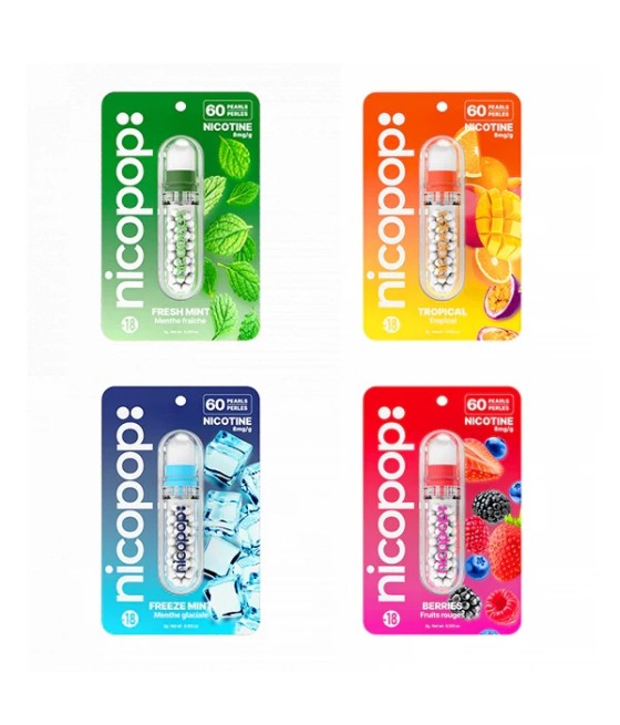 Nicopop 8mg Nicotine Pearls - 60 Pearls