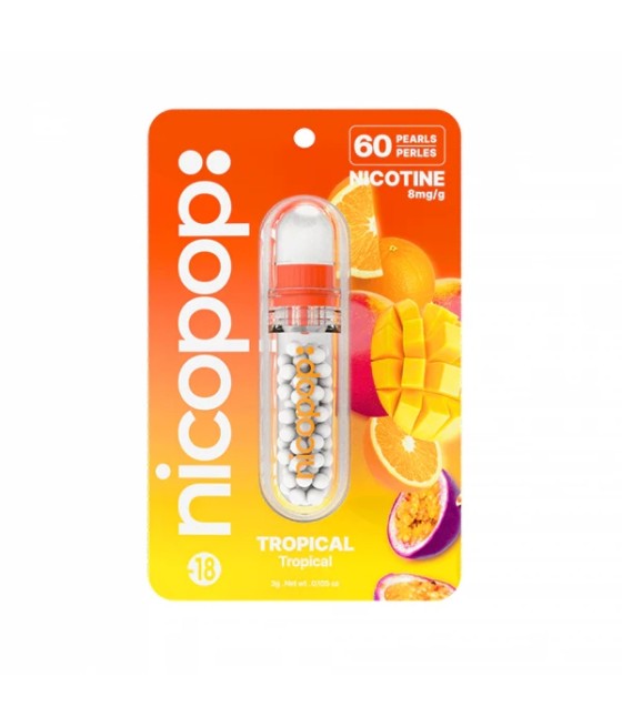 Nicopop 8mg Nicotine Pearls - 60 Pearls