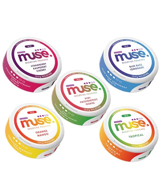 12mg Muse Nicotine Pouches (UK Made) - 20 Pouches