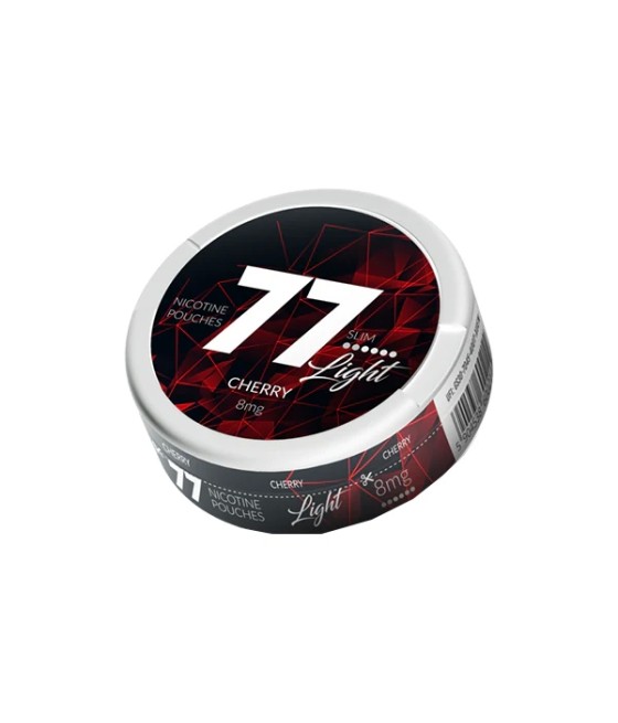 8mg 77 Slim Light Nicotine Pouches - 20 Pouches