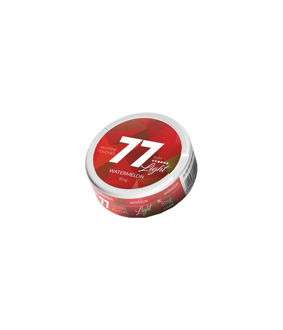 8mg 77 Slim Light Nicotine Pouches - 20 Pouches