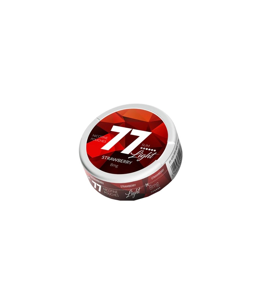 8mg 77 Slim Light Nicotine Pouches - 20 Pouches
