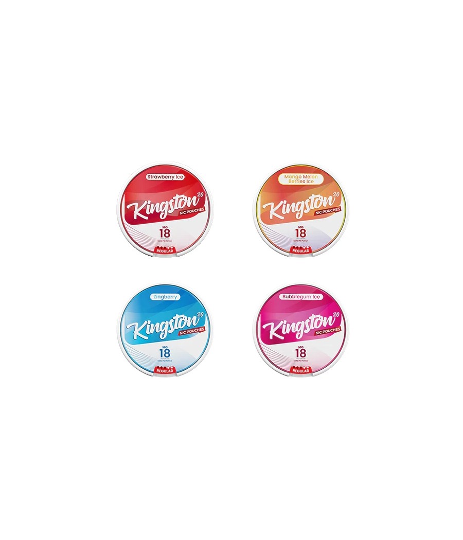 18mg Kingston Nicotine Pouches - 20 Pouches