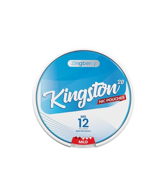 12mg Kingston Nicotine Pouches - 20 Pouches