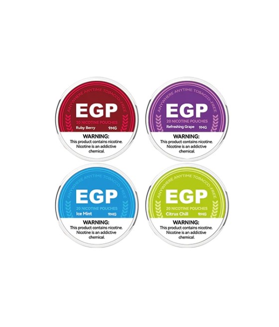 9mg EGP Nicotine Pouches - 20 Pouches