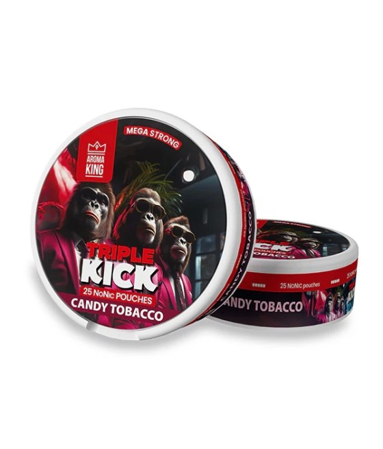 100mg Aroma King Triple Kick NoNic Pouches - 25 Pouches